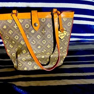 Dooney & Bourke Crossword  Style with Brown leather purse